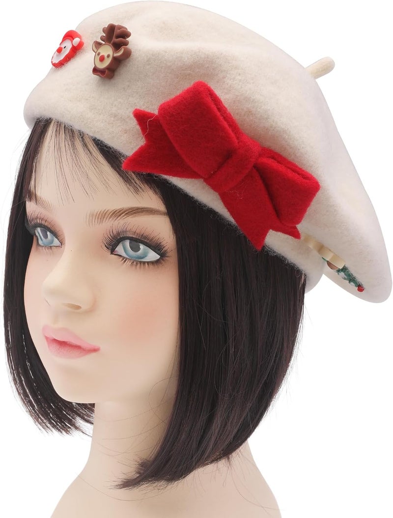 ZLYC Wool Kids Beret Hat Girls Solid Color Artist French Beret Cap - Image 3